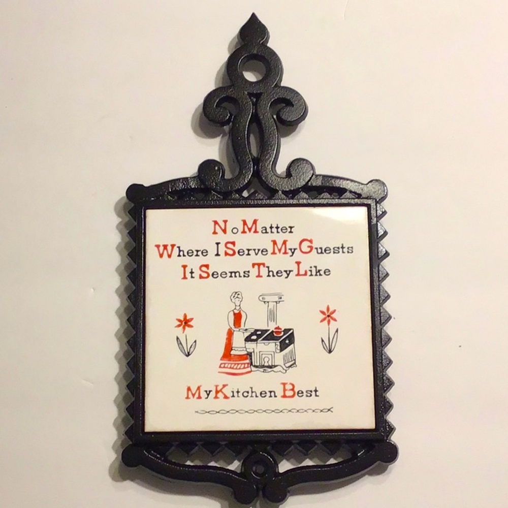 Vintage Cast Iron Kitchen Trivet